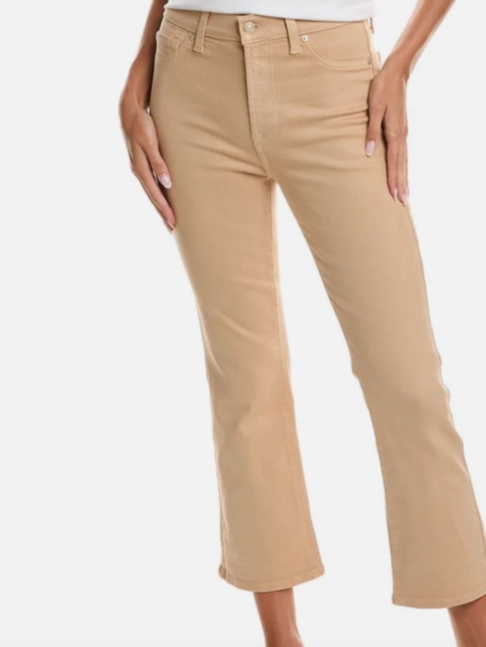 7 For All Mankind caramel coated jeans, Size 26 (2-4)